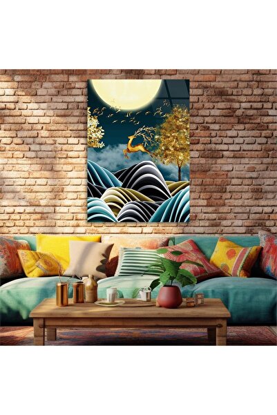 seninürünün Tablo unic din sticlă tematică cu imprimare artistică Real Cama S219