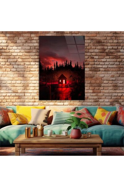 seninürünün Imprimare pe sticlă reală TABLO cu o singură sticlă tematică NATU...