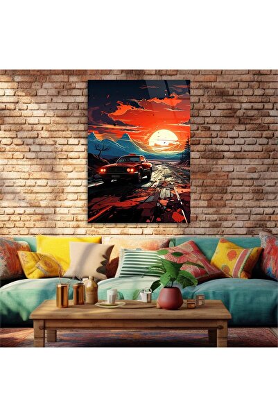 seninürünün Tablo unic din sticlă cu tematică artistică cu imprimare pe sticl...