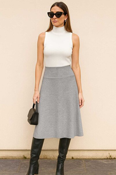 BEHLIVE Women's High Waist Thessaloniki Flared Skirt