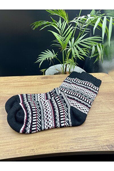 magıcgrange Wool Knitted Ethnic Patterned Unisex Socks |   Warm, Comfortable and Original Winter Style |