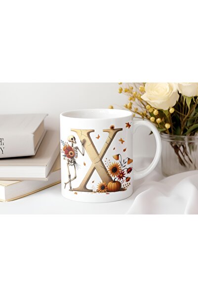 Beramussa Letter X Pink Checkered Heart Eye Emoji Mug – Fun Checkered Design ...