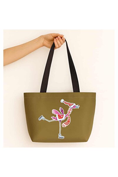 Ada Kostüm Tasarım حقيبة من الساتان غير اللامع بتصميم فروستي فلامينجو