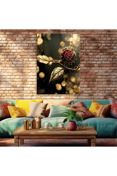 seninürünün Sticlă unică tematică cu imprimare artistică Real Cama TABLO269 S602