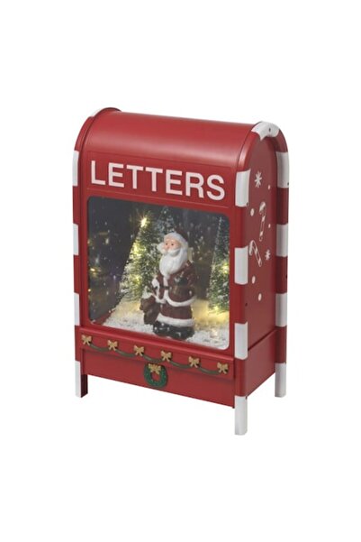 OEM Santa Claus Musical Postal Box - LED Model, 3 AA Batteries, 23 cm x 14.5 cm x 37 cm