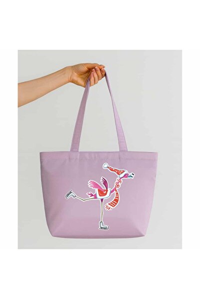 Ada Kostüm Tasarım حقيبة من الساتان غير اللامع بتصميم فروستي فلامينجو