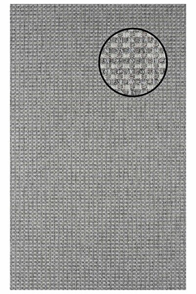 Neva Halı Kilim 3667 Gri Hasır Dokulu Sisal Halı-Bordürsüz - 100x300