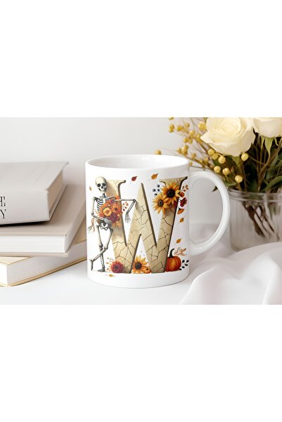 Beramussa كوب على شكل حرف W مع رمز تعبيري على شكل قلب مربع وردي - كوب قهوة وش...