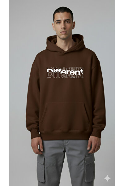 LORVEX Διαφορετικό φούτερ unisex με διαφορετική εμπρόσθια στάμπα