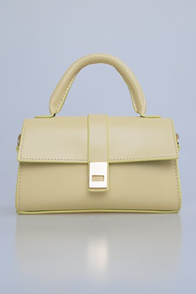 Shkup Faux Leather Women's Hand, Arm and Shoulder Bag with Snap Fasteners and Adjustable Strap