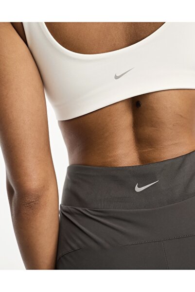 Nike Dri-Fit Bliss Mid-Rise 3" 2-in-1 Training Gri Kadın Taytlı Şort