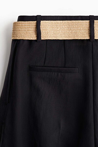 H&M Wide belted trousers