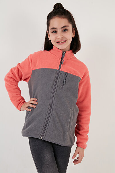 Lela Soft Textured Zippered Color Block Stand Collar with Pockets Pack of 2 Fleece Children's Polar 5905001S2