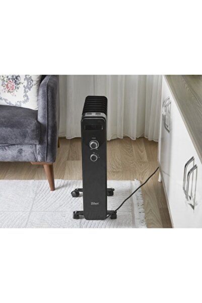 Zilan Calorifer Electric, 2000W, 9 Elementi, Termostat Reglabil, Protectie Supraincalzire