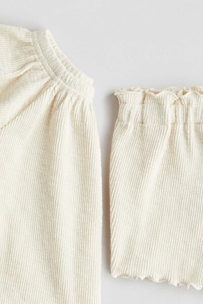 H&M 2-piece ribbed jersey set