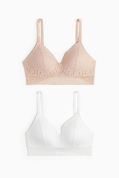 H&M MAMA 2-pack padded lace nursing bras
