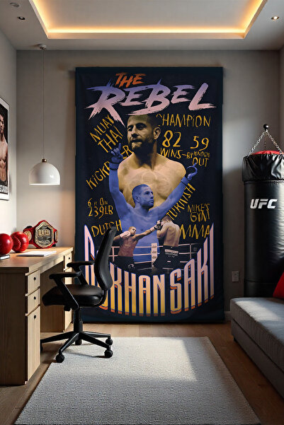 FG Store Gökhan Saki Temalı Dijital Baskılı Duvar Örtüsü Duvar Halısı