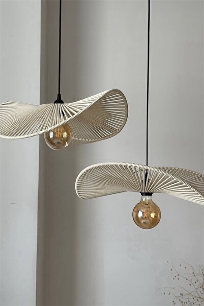 afralya home Ev Dekorasyonu Aydınlatma İskandinav Rustik Tarz Bohem Avize ( D...