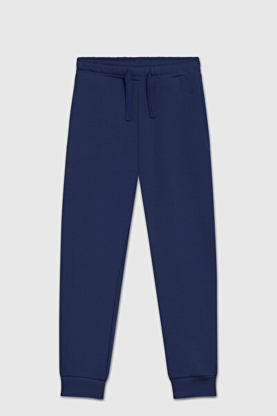 United Colors of Benetton Cotton Regular Fit Elastic Leg Sport Pants Girls' Trousers Bntg233