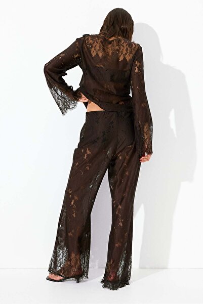 H&M Bootcut lace trousers