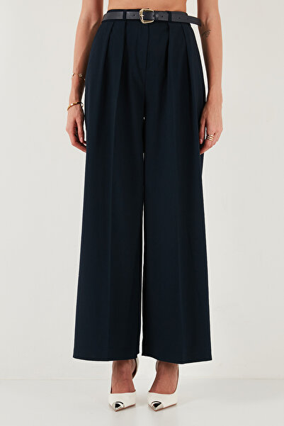 Lela Pleated Wide Leg High Waist Wide Leg Belted Palazzo Pants Pants 68351070