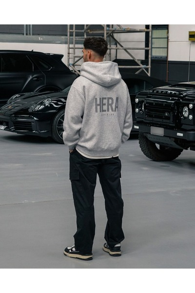 Flaubert -erkek baskılı 1111 sweatshırt 3iplik kaliteli kumaş oversize kesim