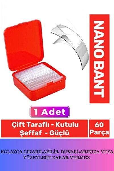 ERKUT ONLİNE Süper Güçlü Kolay Çıkarılabilir İz Bırakmayan Çift Taraflı Kutul...