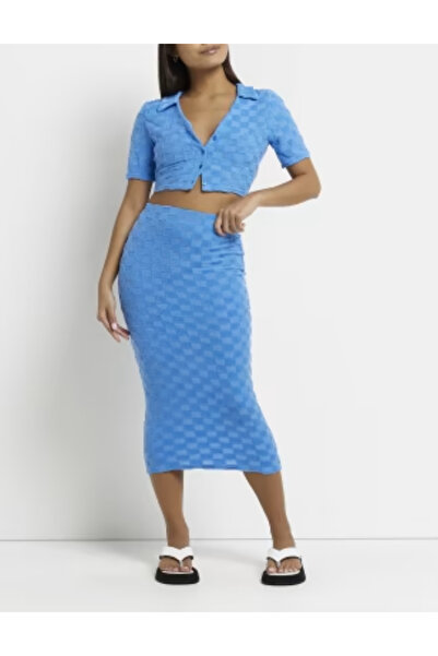 River Island River Island midi skirt, blue