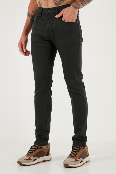 Buratti Stretch βαμβακερό τζιν με λεπτή εφαρμογή κανονικής μέσης στενό πόδι Ανδρικό τζιν παντελόνι 1115C24NAPOLI