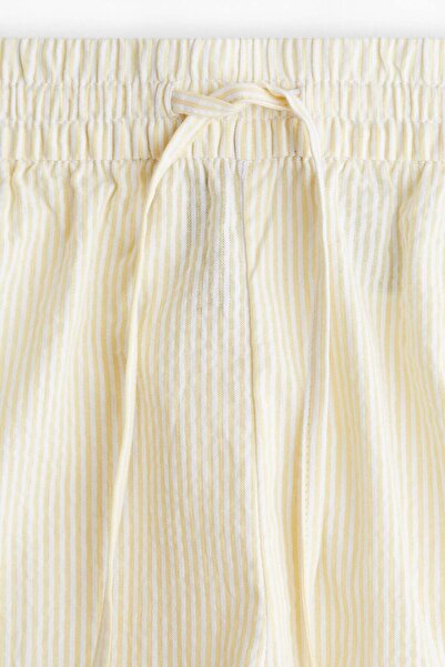 H&M Seersucker drawstring trousers