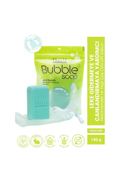 Thalia Leke Gidermeye & Canlandırmaya Yardımcı Niacinamide ve Yeşil Çay Özlü Lifli Sabun 140gr