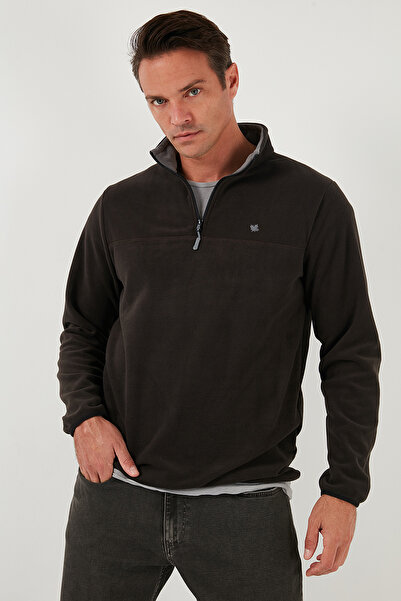 Buratti Slim Fit Anti-Pilling Non-Pilling Bato Collar Raised 2-Pack Fleece Men's Polar 5906