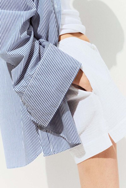 H&M MAMA Drawstring muslin shorts