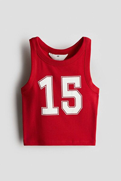 H&M Printed cotton vest top