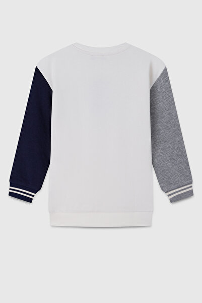 United Colors of Benetton Βαμβακερό λογότυπο Regular Fit Crew Neck Sweat Αγόρια SWEAT BNTB23300
