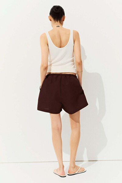 H&M MAMA Before & After Linen-blend shorts