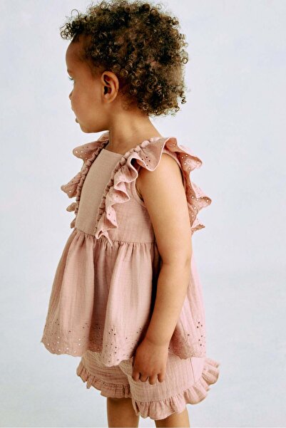 H&M طقم من قطعتين من قماش الموسلين القطني