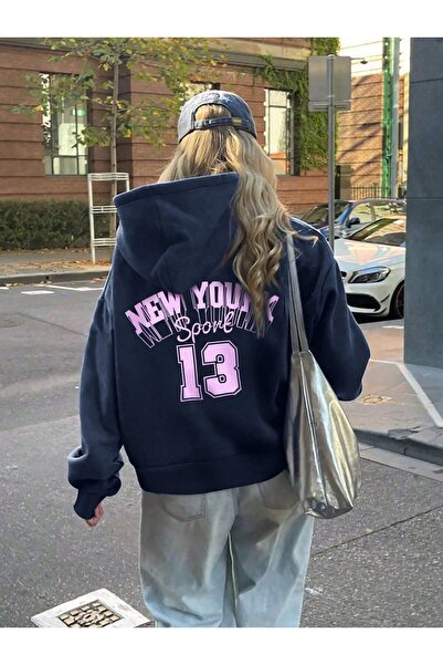 Flaubert -Kadın baskılı kkk sweatshırt 3iplik kaliteli kumaş oversize kesim