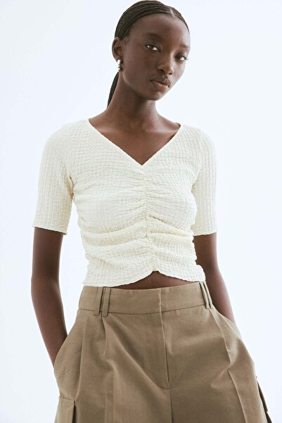 H&M Textured draped top