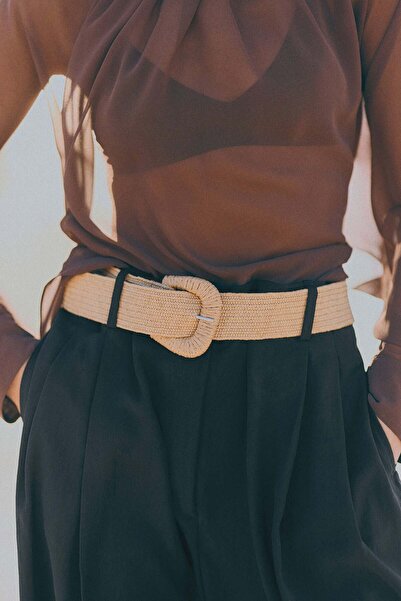 H&M Wide belted trousers