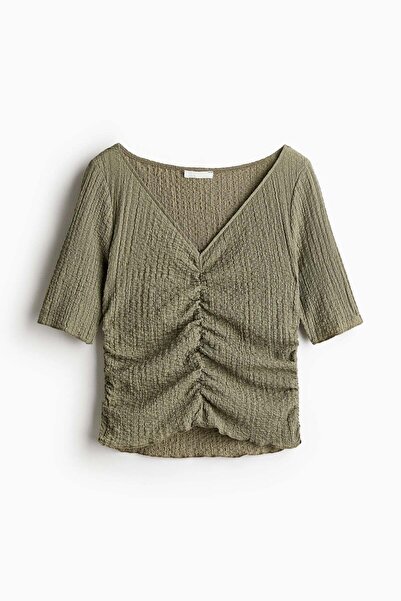 H&M Textured draped top