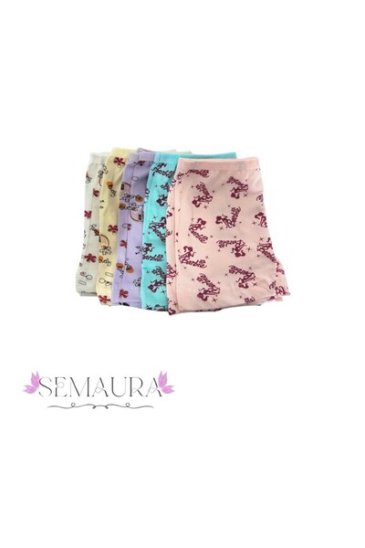 SEMAURA Kız Çocuk Boxer Seti 5'li