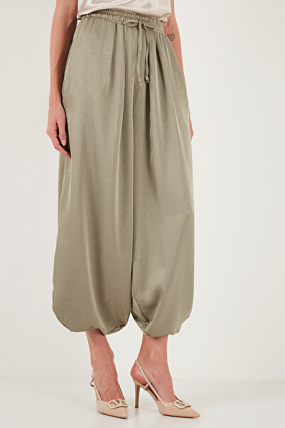 Lela Oversize Tied Balloon Leg Satin Baggy Trousers Pants 68351199