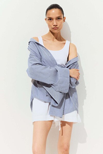 H&M MAMA Drawstring muslin shorts