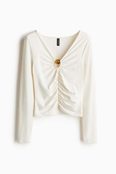 H&M Gathered cut-out top