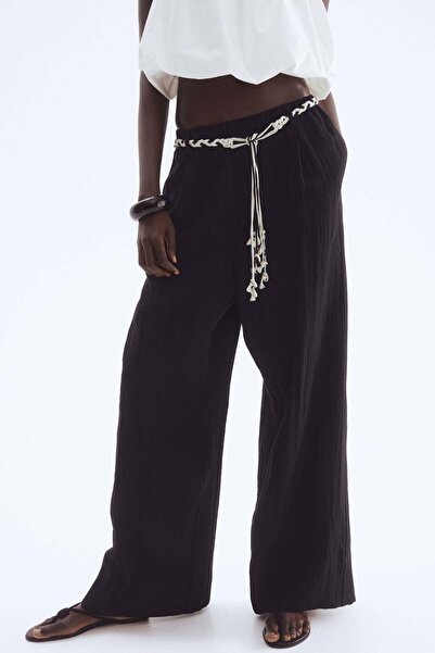 H&M Macramé-belt trousers