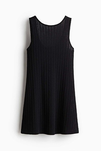 H&M Sleeveless textured-knit dress