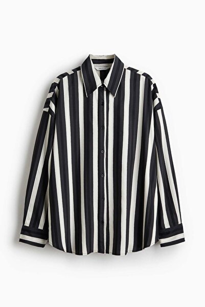 H&M Oversized dobby-weave shirt