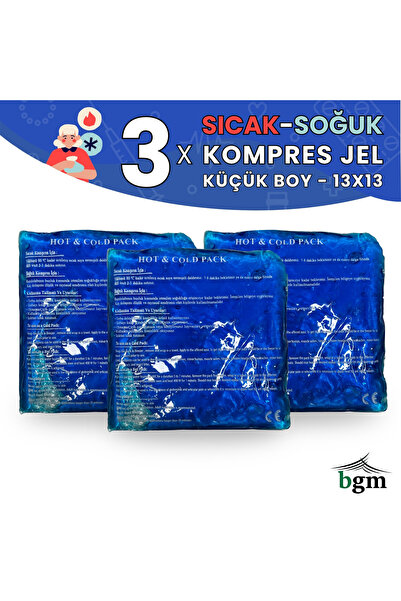 Empressco 3’lü Sıcak Soğuk Jel Kompres, 13x13cm, Küçük Boy