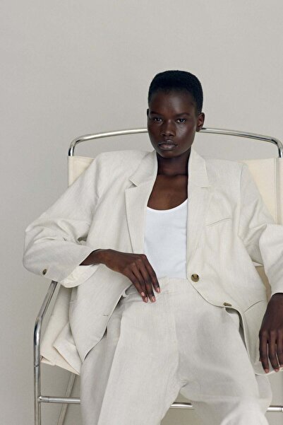 H&M Linen-blend blazer